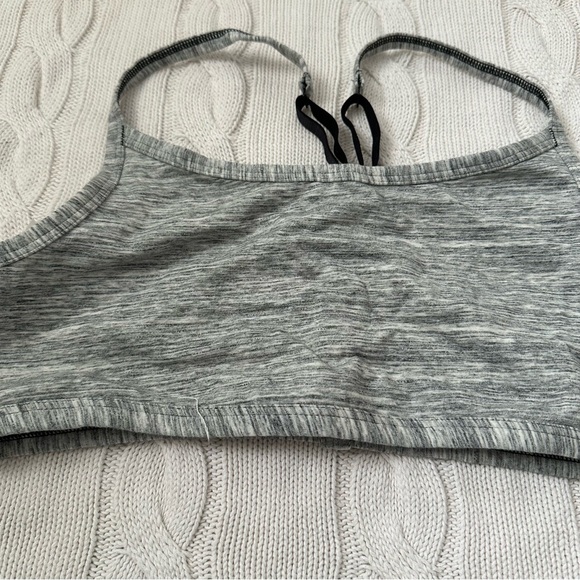 Victoria’s Secret Pink Bralette Bra Grey Black Size L | Strappy Back - Picture 4 of 10
